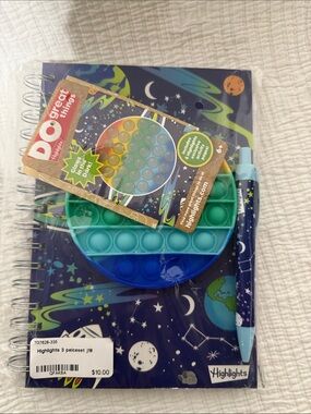 Highlights Kids Space Activity Set with Blue & Teal Pop Fidget